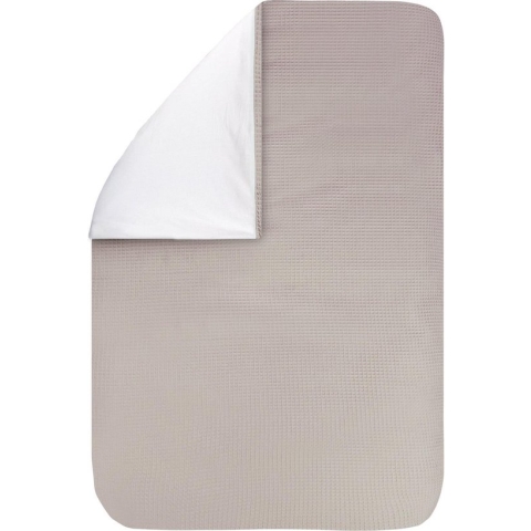 BINK Bedding Dekbedovertrek Wafel (Pique) Zand Ledikant 100x135 cm (geen sloop)