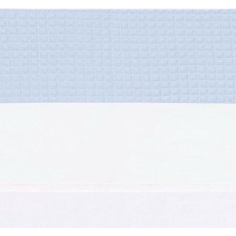 BINK Bedding Ledikantlaken Wafel (Pique) blue 100 x 150 cm