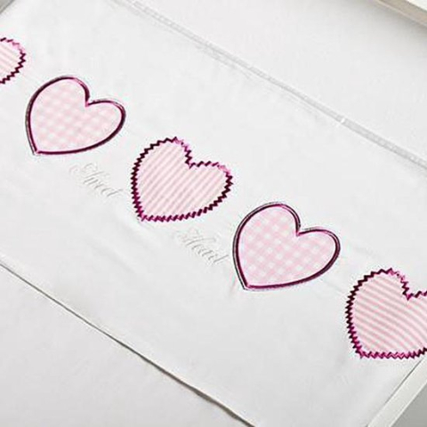 Briljant Baby Ledikant Laken Heart - 100x150 cm