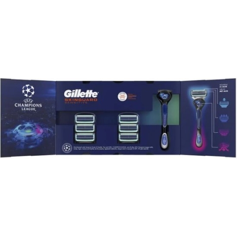 Gillette Rasoir Skinguard + 6 Lames - Peaux Sensibles