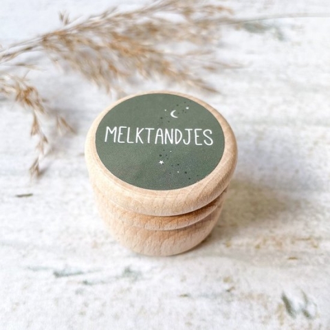 Bewaardoosje | melktandjes | melktandenbewaardoosje | donkergroen | SUS Design