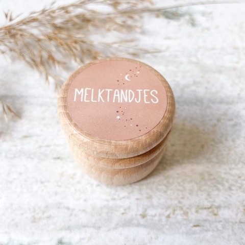 Bewaardoosje | melktandjes | roze