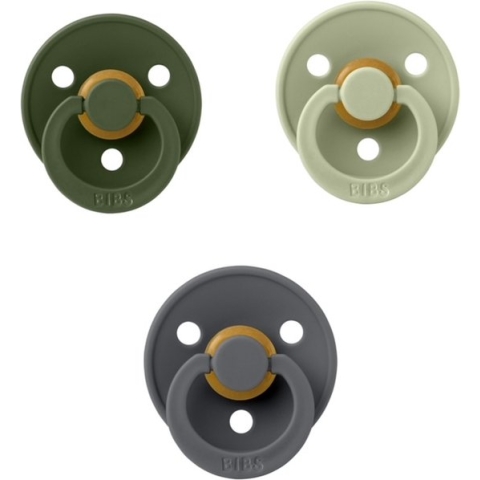 Bibs fopspeen 18+ maand set 3 stuks Hunter Green,Sage en Iron maat 3