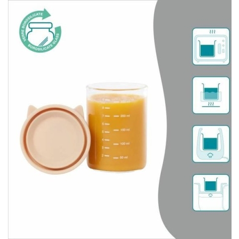 Babymoov ISY Bowls - 6 glazen bewaarpotjes - 250 ml