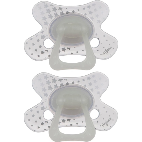 Difrax - Natural Fopspeen - 20+ Maanden - Glow in the Dark Speen - 2 st.