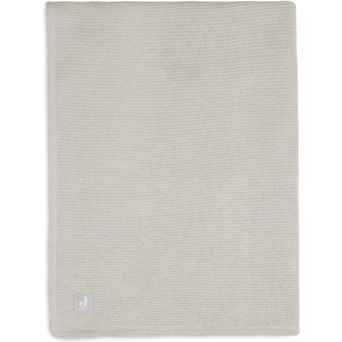 Jollein Baby Deken Ledikant 100x150cm Basic Knit - Nougat/Fleece