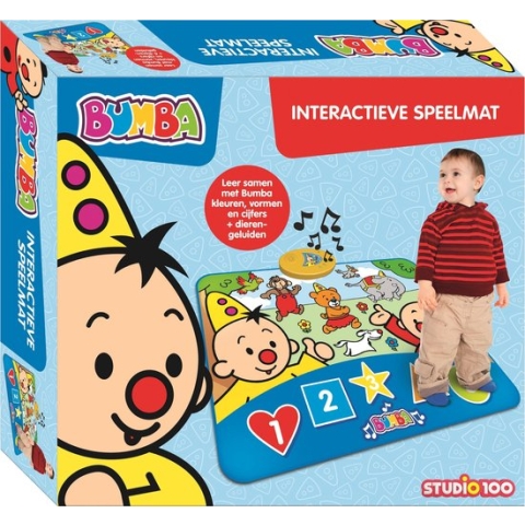 Bumba speelkleed - interactieve speelmat 90 x 70 cm - 6 dierengeluiden