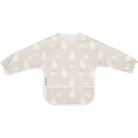 Jollein x Nijntje Slab Waterproof Met Mouw Miffy&Snuffy - Nougat
