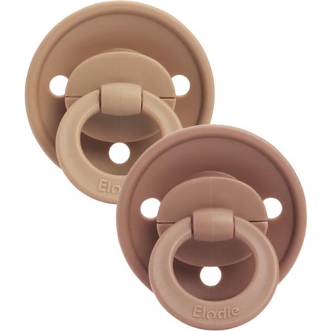 Elodie Binky Bundle - Fopspeen - 3mnd+ - duopack - Silicone - Soft Terracotta