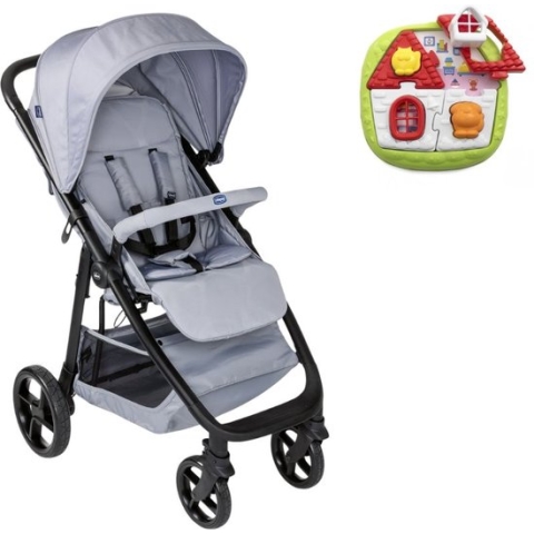 Chicco bundel - Buggy Multiride - Light Grey & Puzzel - 2-in-1 Huispuzzel