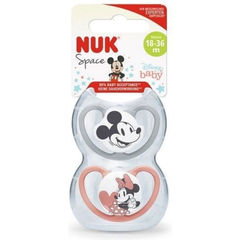 NUK Space Disney Baby fopspenen 2 st. set 18+ m
