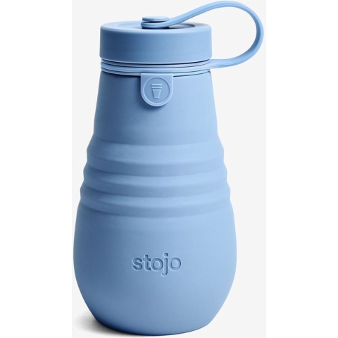 Stojo - Junior Drinkfles - 400 ml - Herbruikbaar - Opvouwbaar - Steel