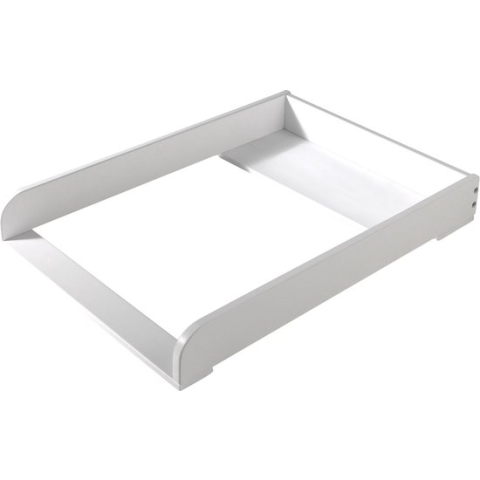 Massief grenen en MDF baby verschoontafel, witte kleur