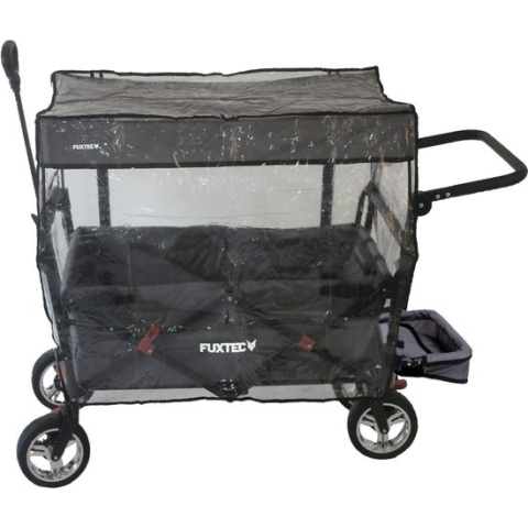 FUXTEC Regenhoes transparant voor Bolderkar CT800 en CT850