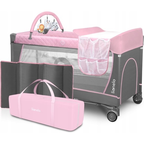 Lionelo Flower - Meegroeibed - Co-sleeper - LockGuard - draagtas - 2in1