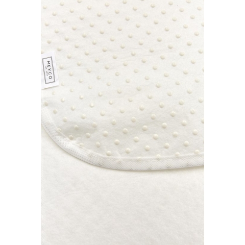 Meyco Baby noppen matrasdek antislip ledikant - white - 60x120cm