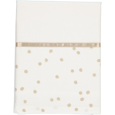 Briljant Baby Ledikant Laken Spots - 100x150 - Zand