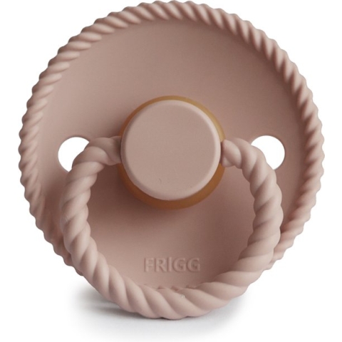 FRIGG fopspeen - ROPE - BLUSH - T2 - 6-18 MAANDEN - NATUURRUBBER