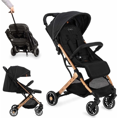 MoMi Wandelwagen Estelle - Zwart
