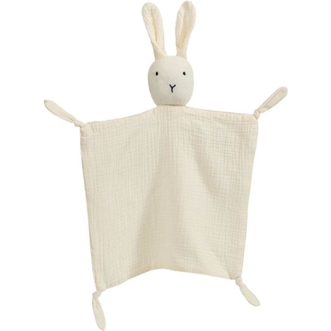 Knuffeldoekje Konijn | Crème | Katoen | Hydrofiel | Baby | Kind