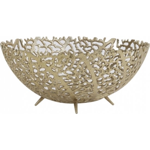 Light & Living Schaal Galaxa - Metaal - Goud - 36 x 14 x 36 cm (BxHxD)