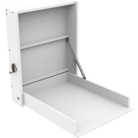 Baby Dan Wandcommode Sofie Verschoningscommode Ruimtebesparend voor Horeca en Opvang. Hout kleur Wit