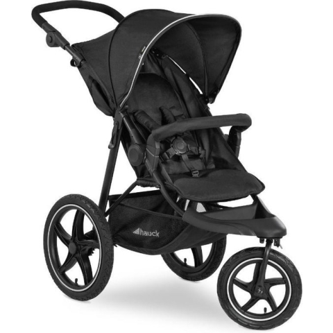 Hauck Kinderwagen Runner 2, uitvoering voor joggers, zwart