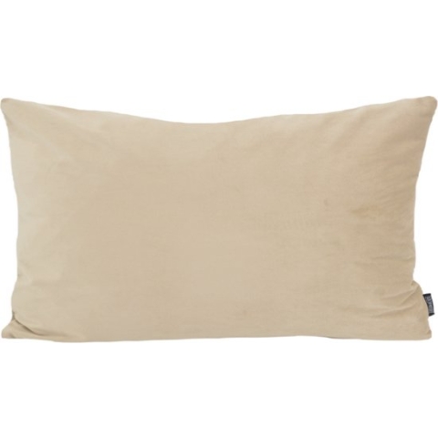 Velvet Beige Long Kussenhoes | Fluweel - Polyester | 30 x 50 cm