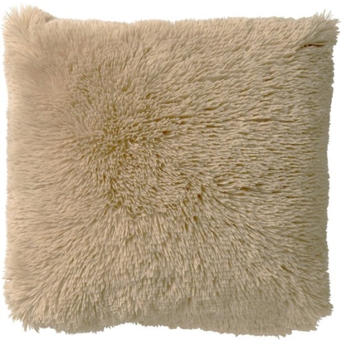 Dutch Decor FLUFFY - Sierkussen 60x60 cm - superzacht - XL kussen - Pumice Stone - beige - Inclusief binnenkussen
