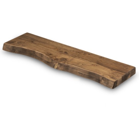 Wandplank Hout| 60x20 cm - Boomstam Muurplank - Boekenplank