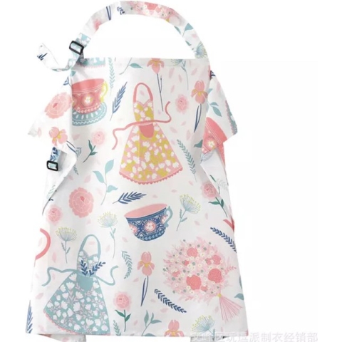 IL BAMBINI - Borstvoedingsdoek - Doek voor afschermen borstvoeding - Wit theepot