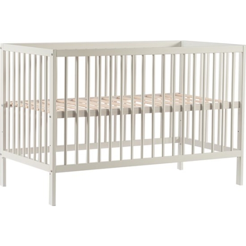 Cabino Babybed / Ledikant Mees met verstelbare bodem 60x120 cm - Wit