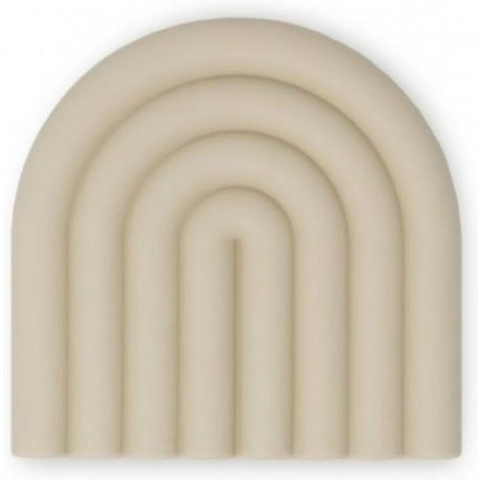 Mushie - siliconen bijtring - regenboog - Shifting sand