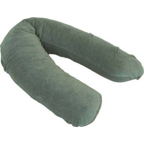 Prénatal voedingskussenhoes - Velvet rib - Groen