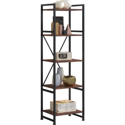 tectake -  Wandkast Manchester industrieel donkergrijs / donkerbruin  - 404154