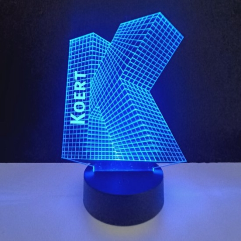 3D LED Lamp - Letter Met Naam - Koert