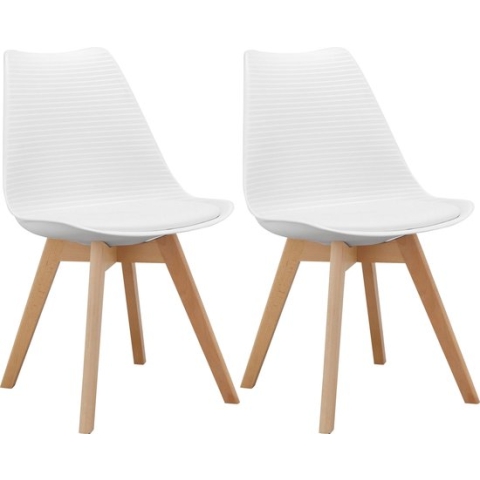 Armin Eetkamerstoel 2pk Wit
