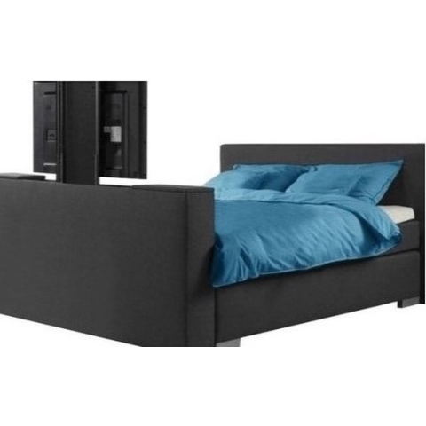 Boxspring Luxe compleet 180x210 Met Tv lift Voetbord Antracite