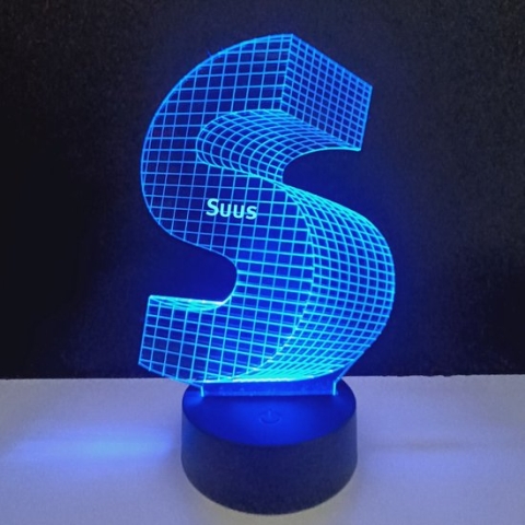 3D LED Lamp - Letter Met Naam - Suus