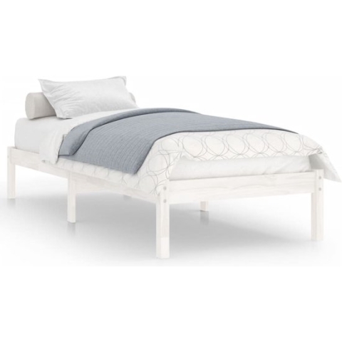 vidaXL-Bedframe-massief-grenenhout-wit-90x200-cm
