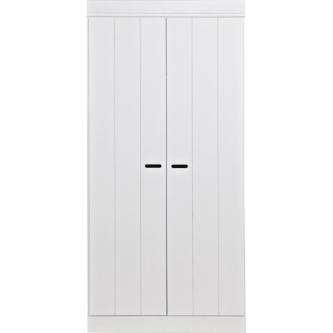 WOOOD Connect Kast 2-Deurs - Grenen - Wit - 195x94x53
