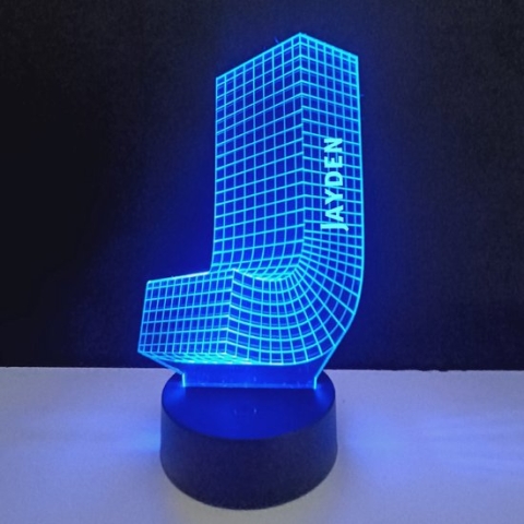 3D LED Lamp - Letter Met Naam - Jayden
