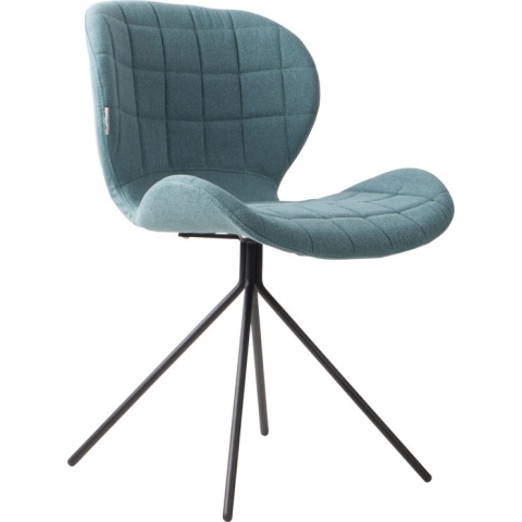 Zuiver OMG Eetkamerstoel - Blauw - Set van 2