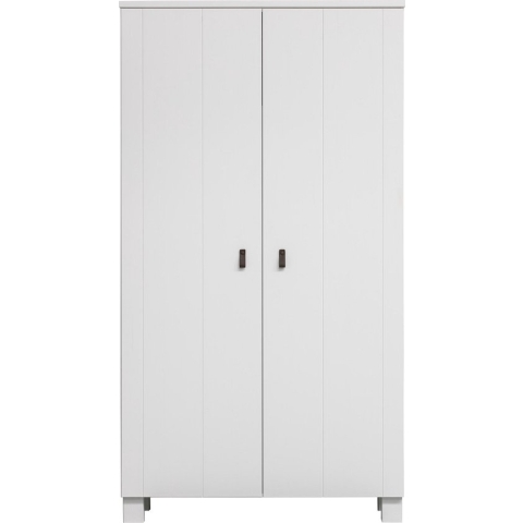 WOOOD Ties Kast - Grenen - Wit - 202x111x55