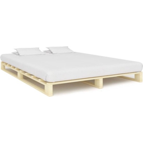 vidaXL-Bedframe-pallet-massief-grenenhout-140x200-cm