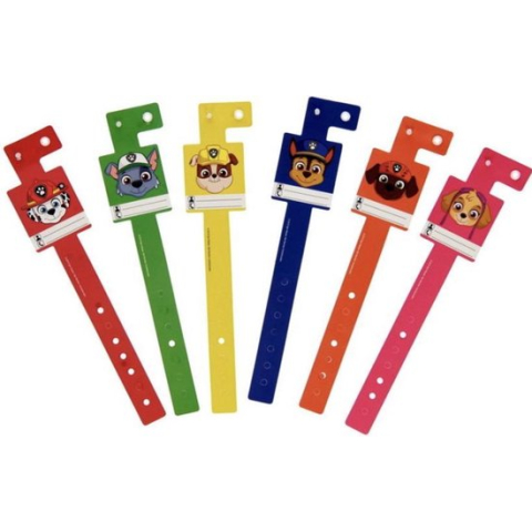Nickelodeon PAW Patrol - Naambandjes - 6 stuks - S.O.S. bandjes