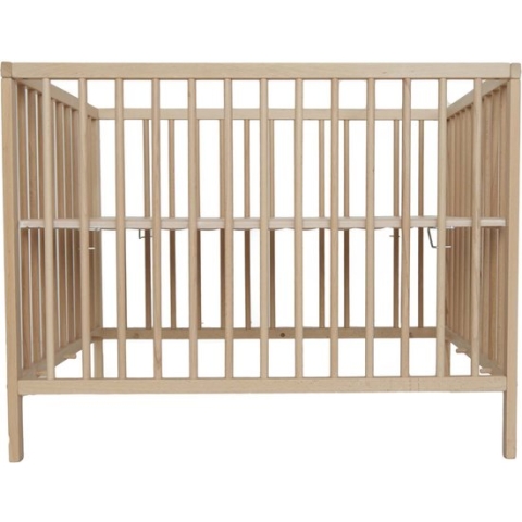 Prénatal baby box met ronde spijlen - Naturel - 75 x 100 cm