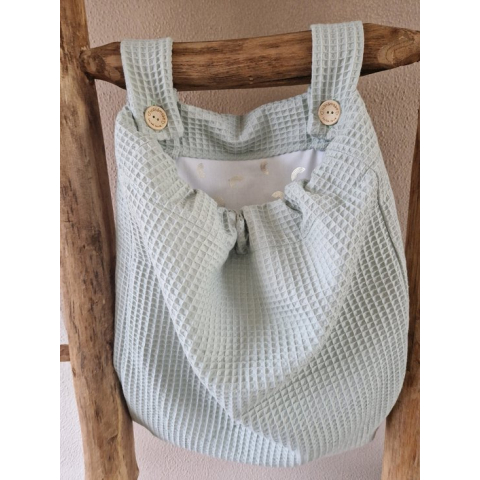 Boxzak / Army Green Jersey - Blaadjes / Baby Creaties / Boxopbergzak