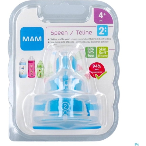 Mam Care Milk Speen Sil Vloed 2 Z/bisph.a