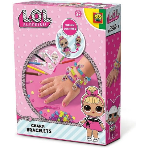 SES - L.O.L. - Bedelarmbanden - maak je eigen sieraden - met elastiekdraad en krimpfolie
